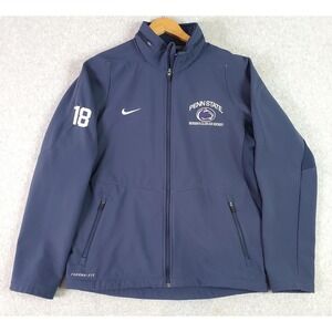 Penn State Nittany Lions Jacket Womens Med Blue NCAA Ice Hockey Nike Therma-FIT